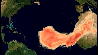 El polvo del Sahara fertiliza el Amazonas. Calima.