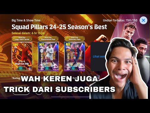 WAH KONAMI MASI BAIK NI PAKE TRICK SUBSCRIBERS LANGSUNG DAPET EPIC SQUAD PILLARS EFOOTBALL 2025
