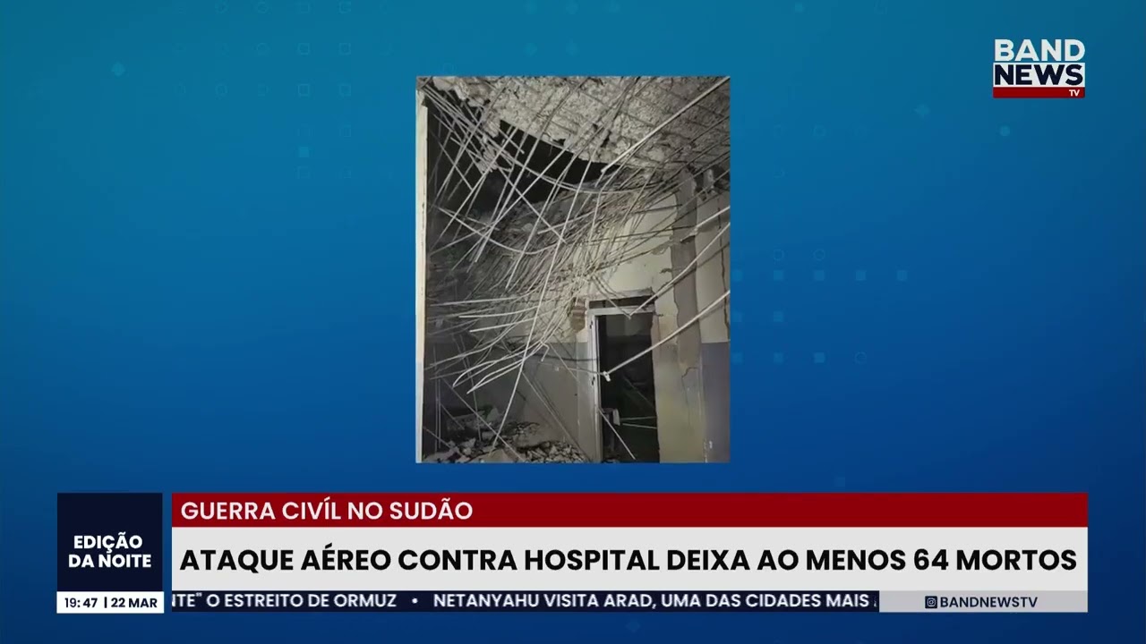 Ataque aéreo contra hospital deixa 64 mortos no Sudão