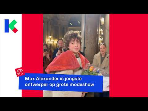 Max Alexander is jongste ontwerper op grote modeshow