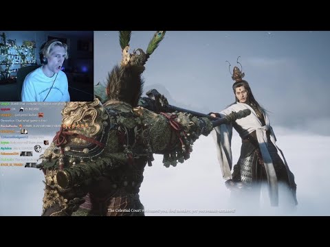xQc Shocked by Black Myth: Wukong's Opening Intro Scene