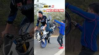 Real or Ai what do you think 😱 #biker #rider #sport #shorts #shortvideo #hayabusa #r15 #bike