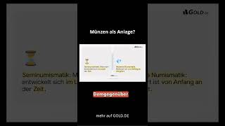 Selbst Anlagemünzen können sich mit der Zeit zu gefragten Münzen entwickeln. #münzen #shorts #gold