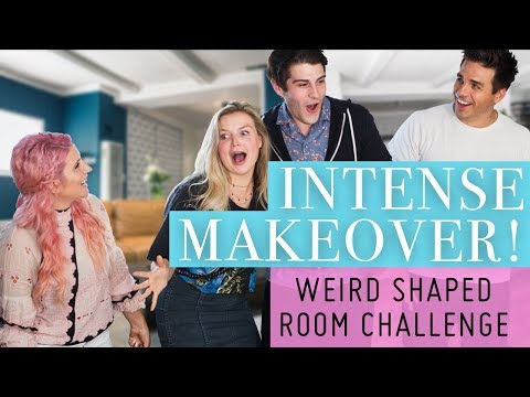 Weird Shaped Room Challenge! Drastic Makeover