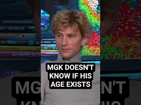mgk doesn't know if his age exists. ๐ญ well, that's fair cuz mgk is 35 but looks 25. bro doesn't age.