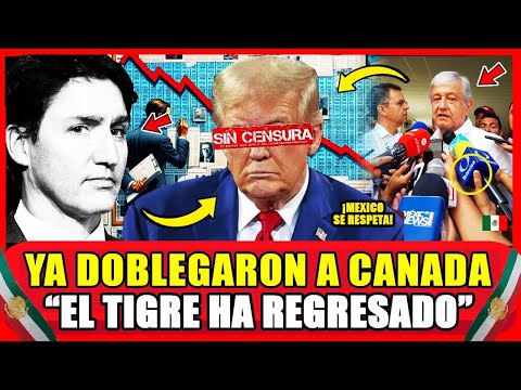 ES GR4VE! ¿AMLO REAPARECE? DURO G0LPE TRUMP Y CANADA! ACABA DE PASAR ALGO INCREIBLE DONALD CLAUDIA