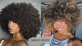 FIZ LUZES NO MEU CRESPO ✨