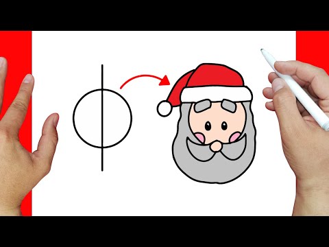 Truco para dibujar a Santa facilmente | Dibujos fáciles