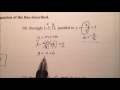Writing Linear Equations for Parallel and Perpendicular Lines