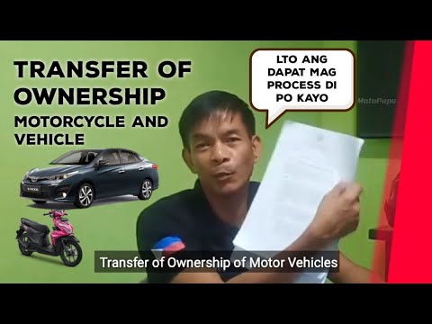 LTO TRANSFER OF OWNERSHIP MOTORCYCLE AND VEHICLE STEP BY STEP PROCESS | Col. Bosita RSAP SEMINAR