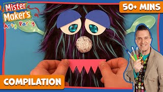 Mister Maker Arty Party 🎨 Monsters and Funny Doodles | FULL EPISODES - Arts & Crafts