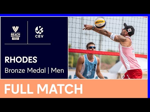 LIVE | 2022 Volleyball World Beach Pro Tour Futures | Rhodes M | Bronze Medal