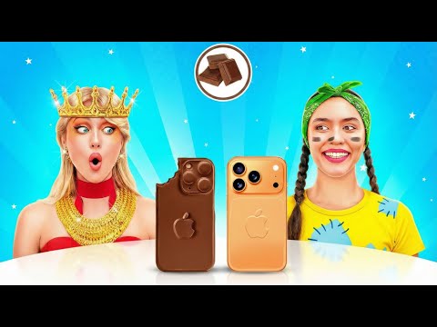 هل ستختار الطعام الحقيقي أم الشوكولاتة؟ 🍫 | تحدي نجمة واحدة ضد خمس نجوم
