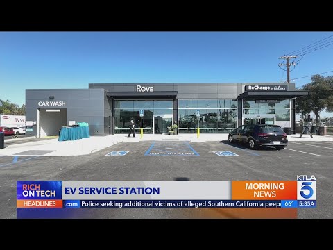 EV 'Gas Station' Opens in SoCal with Chargers, Gourmet Food, Lounge & More