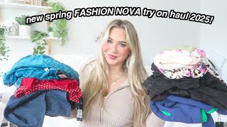 new spring Fashion Nova try on clothing haul 2025!