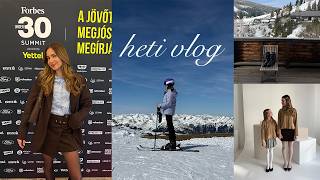 heti vlog: SÍELÉS, Forbes előadás, forgatások, bowling és kutyázás