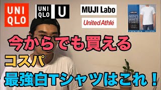 今からでも買えるコスパ最強白TEEはこれ！今年買って着用した実体験をもとに解説。