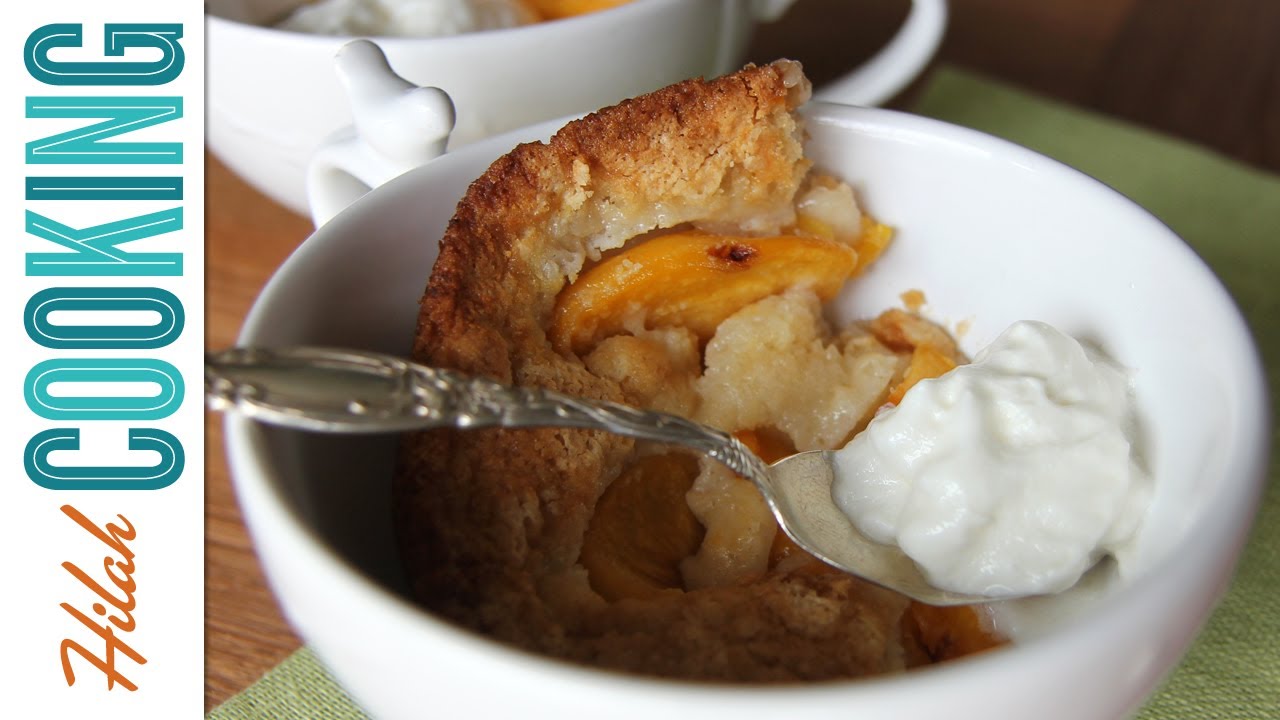 How To Make Peach Cobbler - Hilah Cooking Ep 35