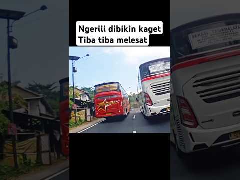 penguasa jalur selatan ngamuk saling pepet sama bus sugeng rahayu