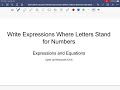 Understanding Variables and Expressions