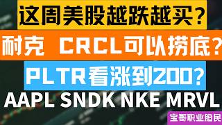 这周美股越跌越买? 耐克 CRCL可以捞底? PLTR看涨到200? AAPL SNDK NKE MRVL！ 04052026 #美股 #股票 #美股分析 #投資