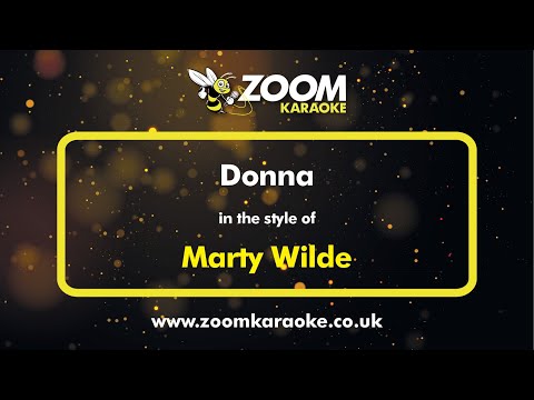 Marty Wilde – Donna – Karaoke Version from Zoom Karaoke