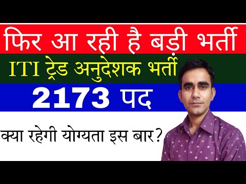 bihar instructor recruitment 2025|| bihar iti instructor new vacancy 2025
