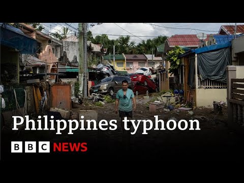 YouTube video thumbnail: At Least 90 Dead as Typhoon Wreaks Havoc in the Philippines 