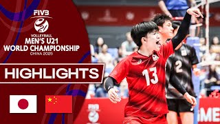 Japan 🇯🇵 vs. China 🇨🇳  - Men's U21 World Championship | Highlights - Volleyball