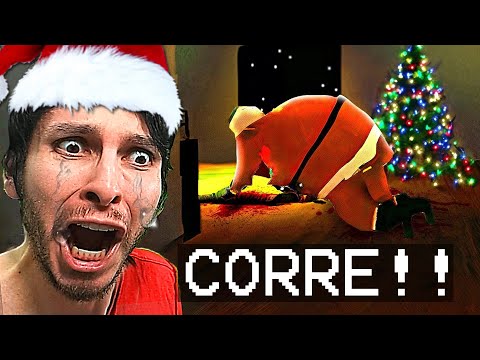 Encontré a SANTA COMIÉNDOSE a MI FAMILIA !! (3 JUEGOS DE TERROR)