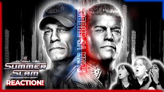 Reacting to SummerSlam 2025 with Fans! | Cody Rhodes vs John Cena + Rhea vs Iyo vs Naomi #WWE