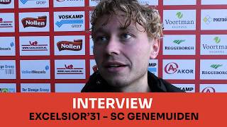 Screenshot van video Niels Leemhuis: "Dit zijn duidelijke cijfers" | Excelsior'31 - SC Genemuiden