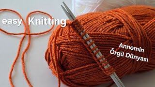 Get Great Results with Colorful Knitting!👌An easy and beautiful pattern stitch.
