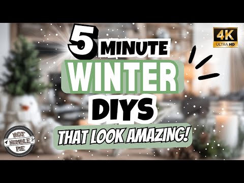 Hello Winter! Dollar Tree 5 Minute Christmas crafts you can use through winter