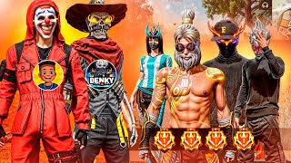 El TOP 1 AWM 👑  y  Yirito 🔥 Vs  4 Gran Maestros ☠️ en DECLASIFICATORIA.