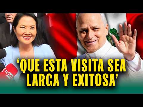 La llegada del Papa León XIV al Perú: Keiko Fujimori se reunió con la conferencia episcopal