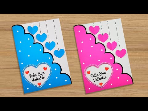 💕 Tarjeta elegante para San Valentín 💝 Elegant Valentine's card ✨ Idea para regalar 🥰