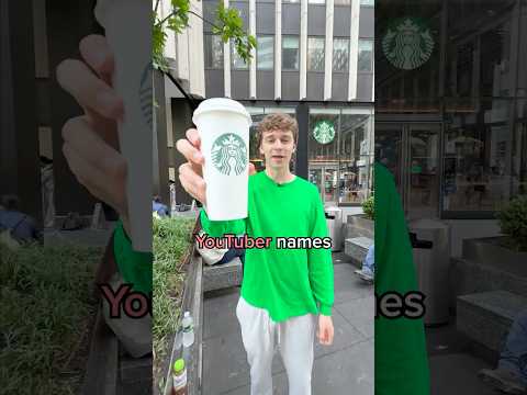 Can Starbucks Spell YouTubers’ Names?