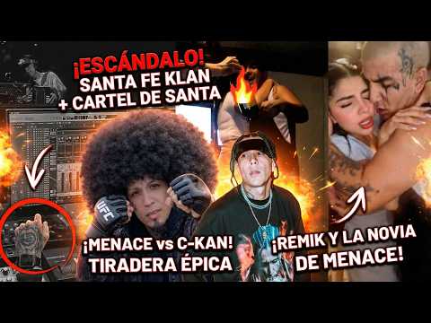 Santa Fe Klan Grabando Con Cartel De Santa Respuesta a TOP TOP? Remik y Novia de Menace Wp / C-kan