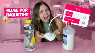 VOCÊS ESCOLHERAM toda a slime POR ENQUETES