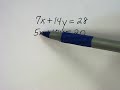 Elimination Method in Systems of Equations