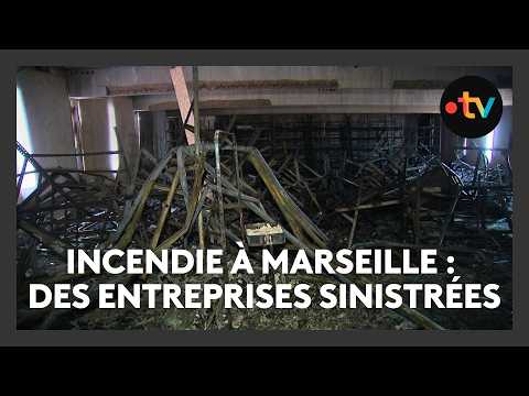 Incendie à Marseille : des entreprises brûlées et très impactées dans le 16ᵉ arrondissement