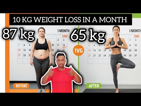 10 kg loss in 1 Month Part-1🔥🔥 Best weight loss video 2025 #weightloss #bellyfatloss