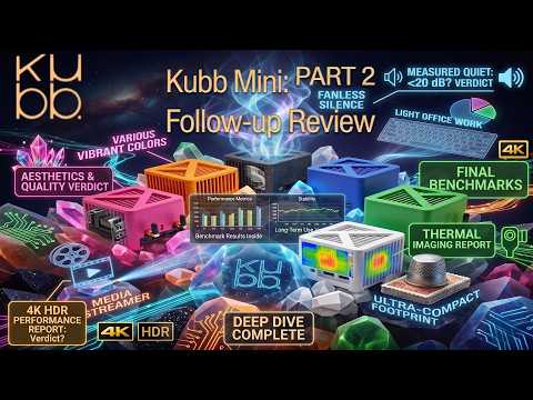 Part 2 Follow-up - Unique Mini PC Is Tiny, Silent & FULL of Color - The Kubb Fanless Mini