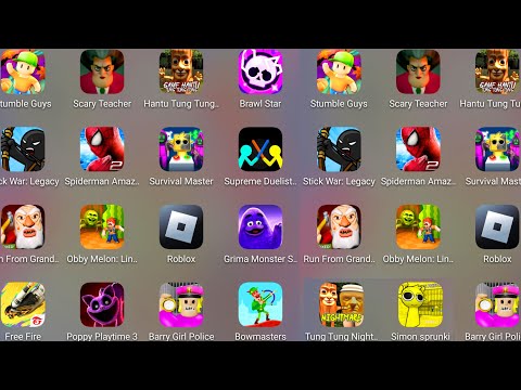 Grimace Monster Scary Survival,Barry's Police Girl,Survival Master: 456 Challenge,RUN FROM GRANDPA..