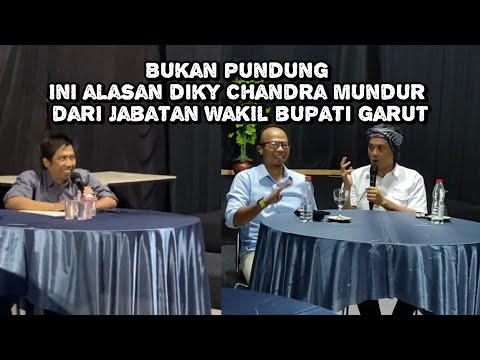 Bukan pundung ini alasan diky Chandra mundur dari jabatan wakil bupati garut