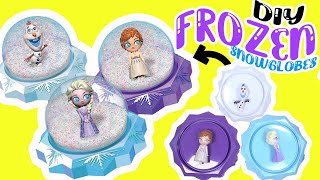 Disney Frozen DIY Snowglobes Craft Activity Kit for Kids with Dolls