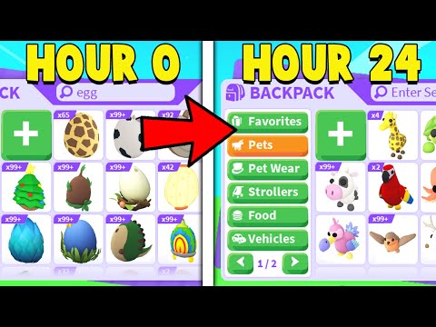 Opening EVERY LEGENDARY from EVERY EGG in 24 Hours.. (Adopt Me)