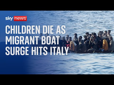 Children die after traveling on migrant boat off Lampedusa as Italy wrestles with surge in arrivals