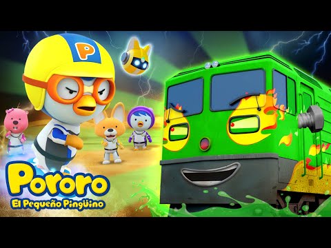¡Pororo Rangers  ¡Atrapemos al tren malvado! | Pororo El Pequeño Pingüino